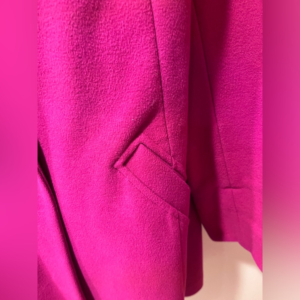 Chico’s Double Lapel Single Button Overcoat Magen… - image 6